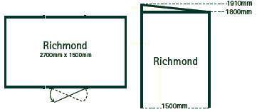 Richomnd garden shed floorplan