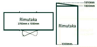 Rimutaka garden shed floorplan