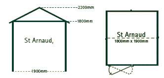 St Arnaud garden shed floorplan