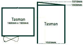 Tasman garden shed floorplan